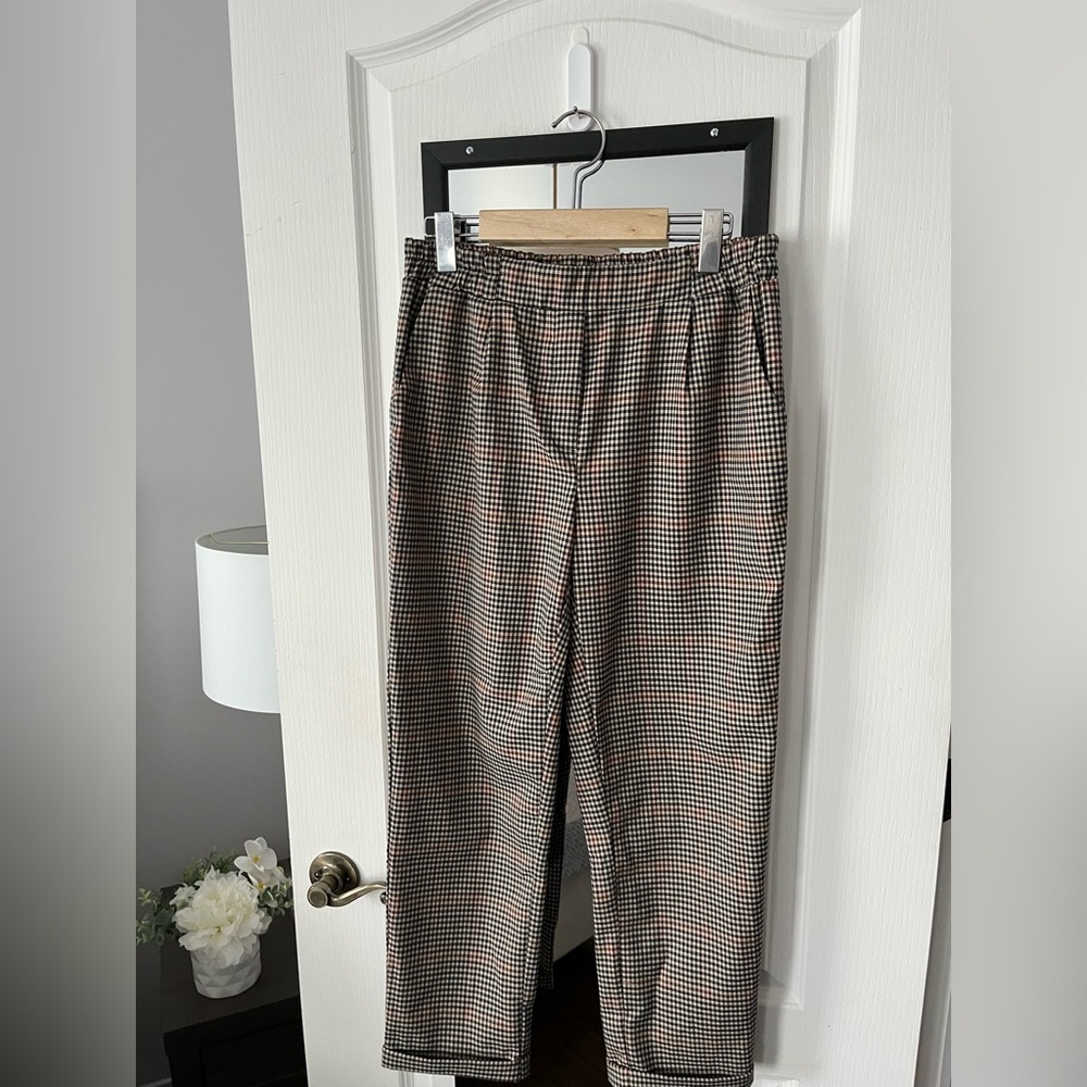 Z/C signature plaid crop pants